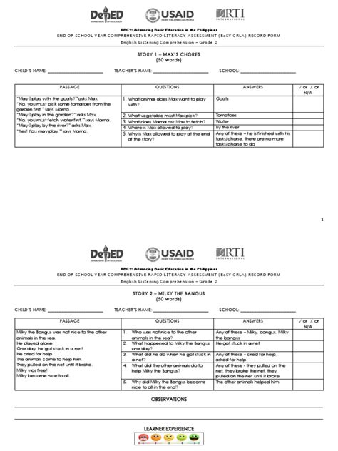 crla assessment tool grade 2 eosy|DM NO. 171, S.2023 CONDUCT OF THE END.